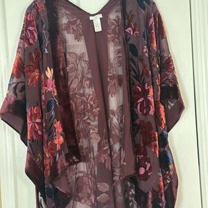 J. Jill Floral Sheer Wrap/Ruanna CLEARANCE